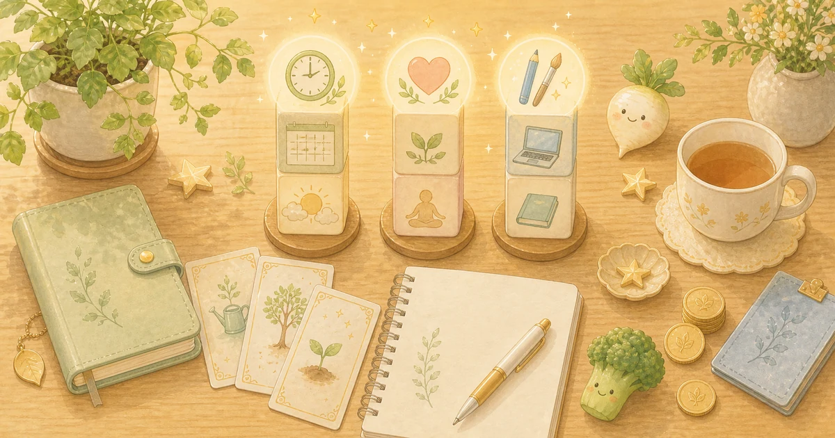 副業で収入の柱を増やす前に見るポイントをやさしく表したイラスト